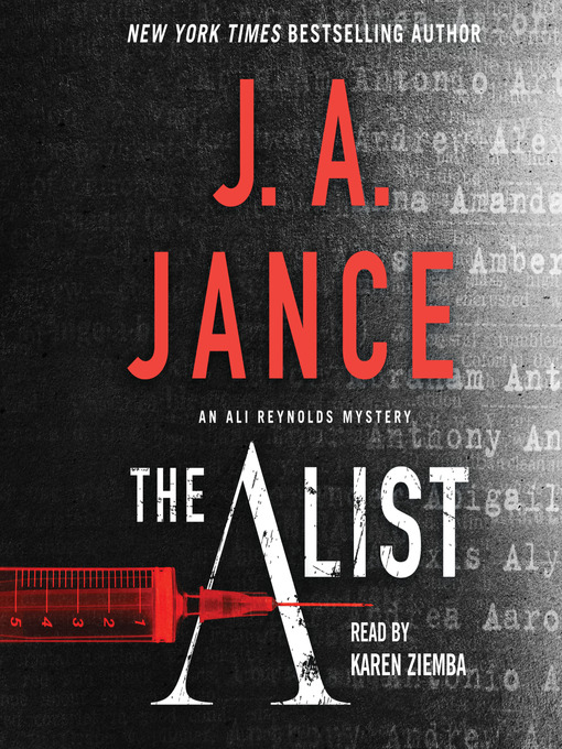 Title details for The A List by J.A. Jance - Wait list